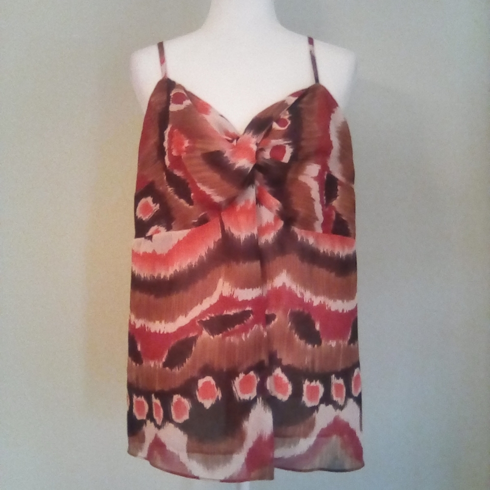 2/$15 Lane Bryant Ikat Print Halter Top